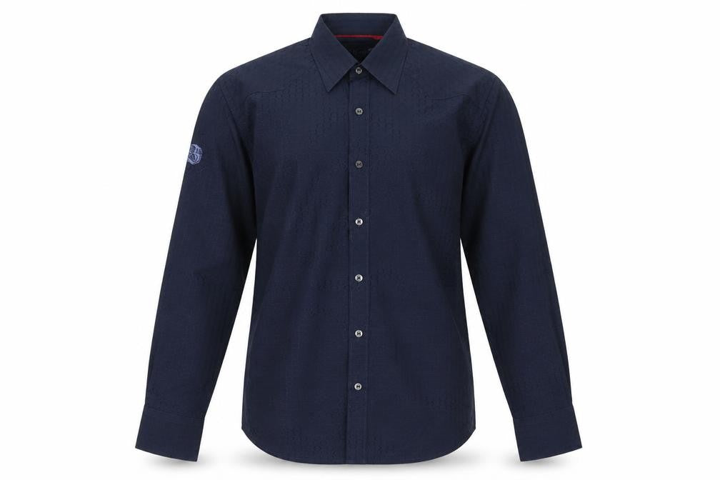 Mens UK Collar Size S Derby Smart Blue  Dress Shirt