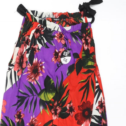 pep & Co Womens Multicoloured Floral  A-Line  Size 10