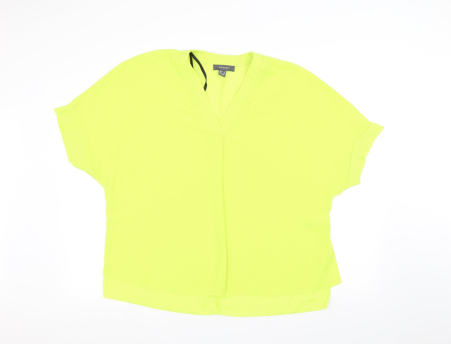Primark Womens Yellow   Basic T-Shirt Size 14