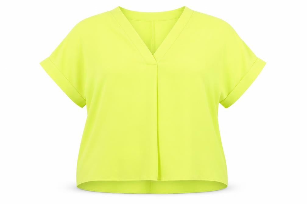 Womens UK Size 14 Primark Yellow Basic T-Shirt