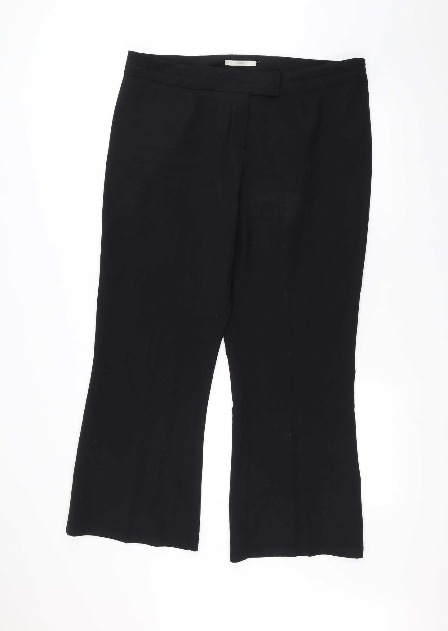 George Womens Black   Trousers  Size 18 L26 in
