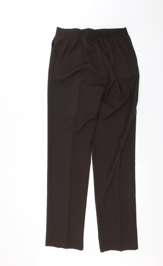Womens UK Size 12 Classic Image Regular Fit  Brown Trousers