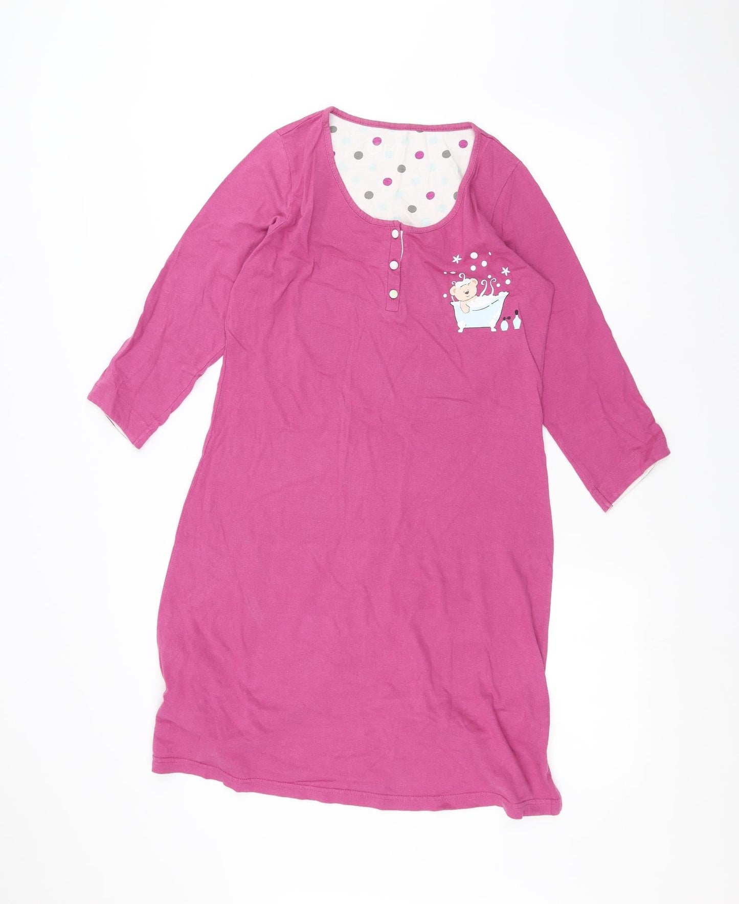 Womens UK Size 8 BHS Pink Basic T-Shirt