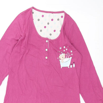Womens UK Size 8 BHS Pink Basic T-Shirt