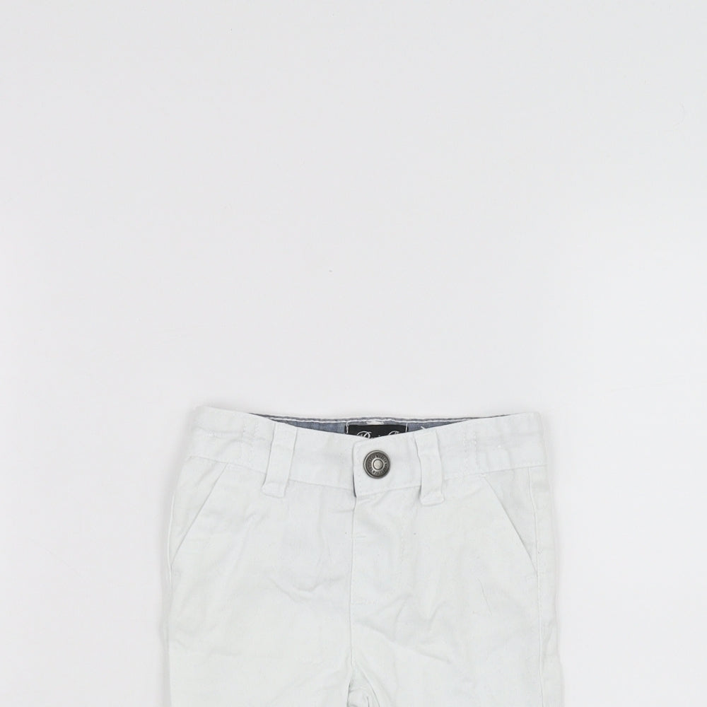 Denim & Co. Baby White   Cropped Trousers Size 3-6 Months