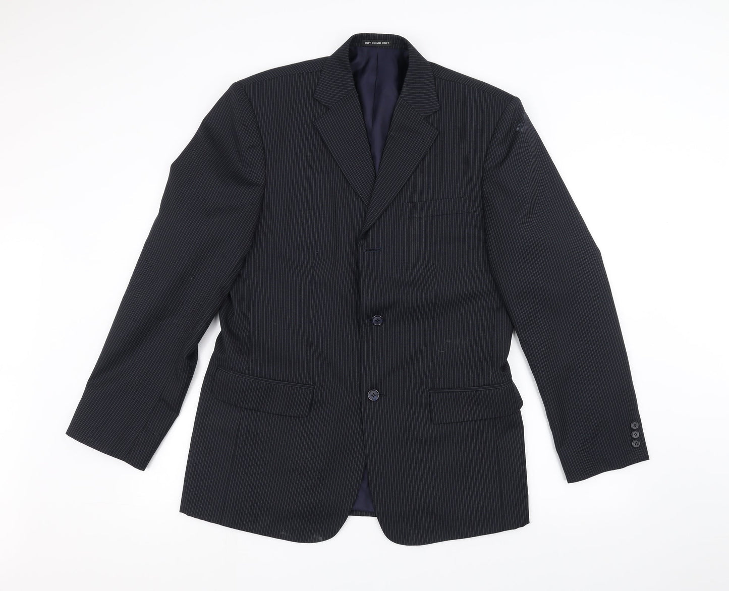 ALAN Mens Black   Jacket Suit Jacket Size 42