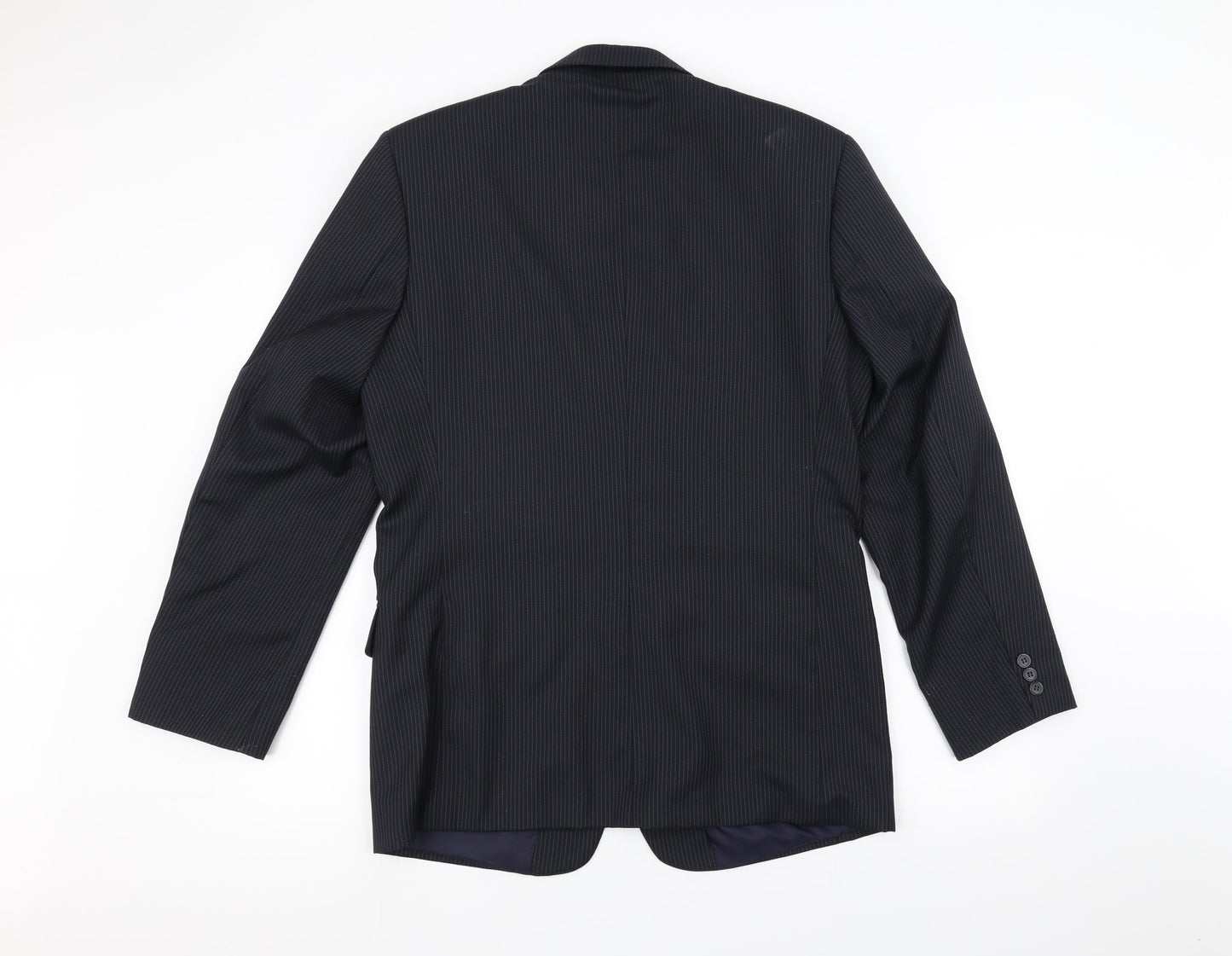 ALAN Mens Black   Jacket Suit Jacket Size 42
