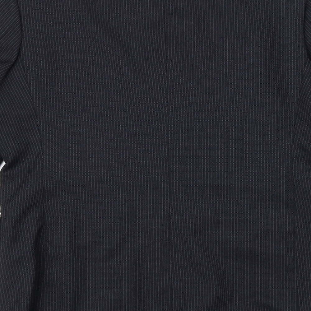 ALAN Mens Black   Jacket Suit Jacket Size 42