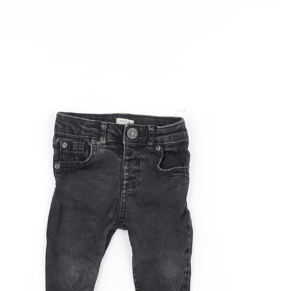 River Island Baby Black   Jogger Jeans Size 6-9 Months
