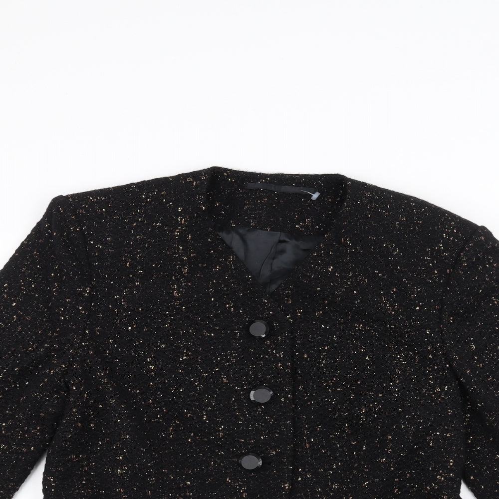 Womens UK Size 12 Preworn Black Jacket