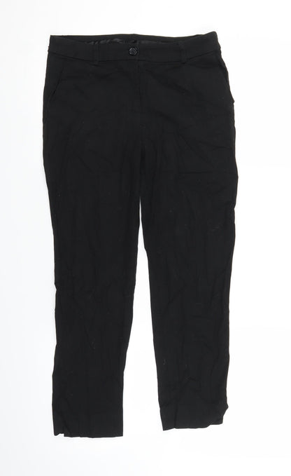 Womens UK Size 28 in Preworn Regular Fit  Black Trousers