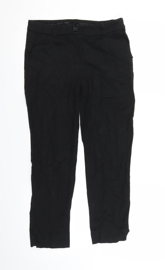 Womens UK Size 28 in Preworn Regular Fit  Black Trousers