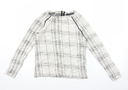 Additional front view of Atmosphere women’s white jumper, size UK 8