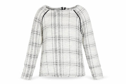Front view of Atmosphere women’s white jumper, size UK 8