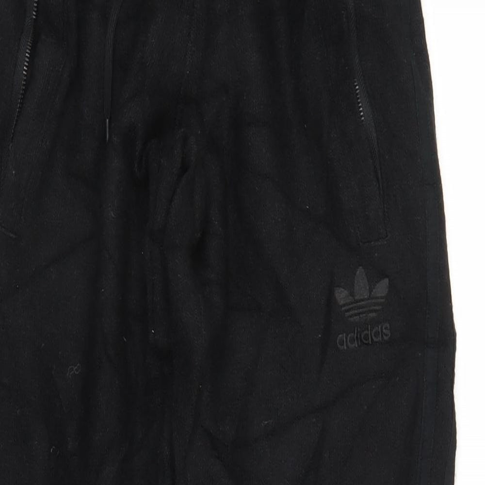 Womens UK Size XS adidas Regular Fit Sweatpants Black Trousers