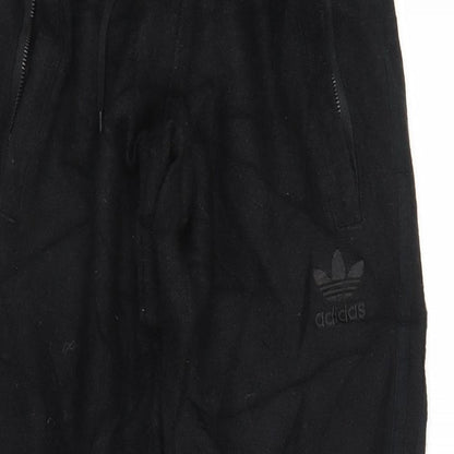 Womens UK Size XS adidas Regular Fit Sweatpants Black Trousers
