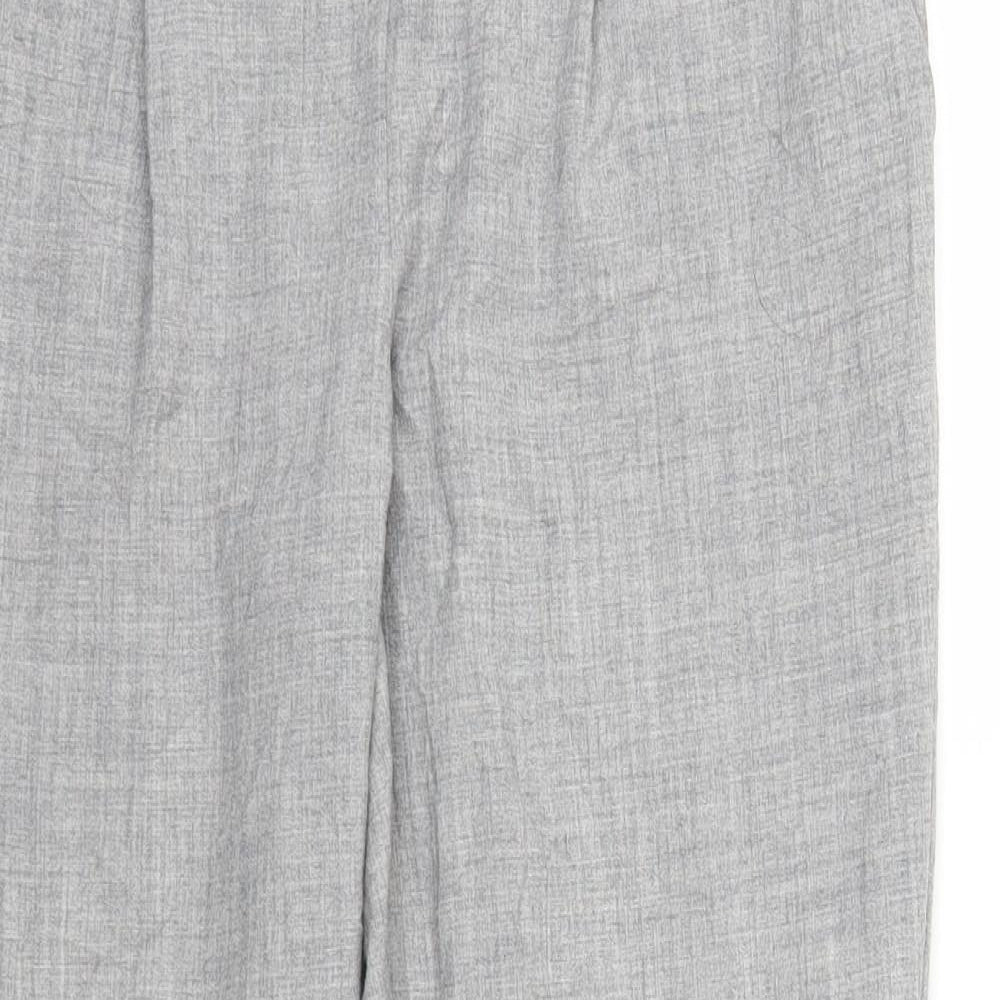 Womens UK Size 8 Papaya Regular Fit Capri Grey Trousers