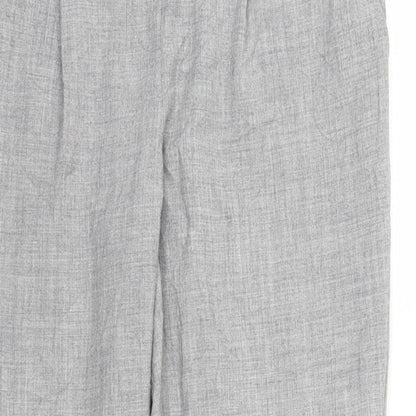 Womens UK Size 8 Papaya Regular Fit Capri Grey Trousers