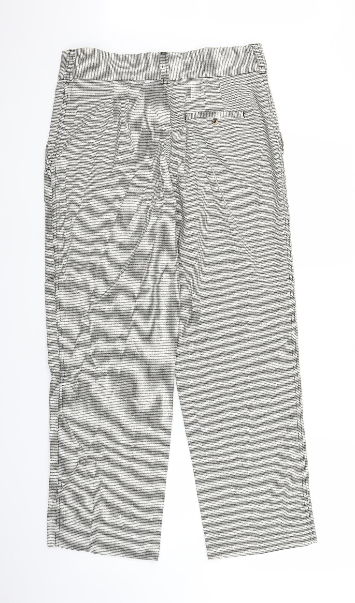 Womens UK Size 12 Marks and Spencer Regular Fit  White Trousers