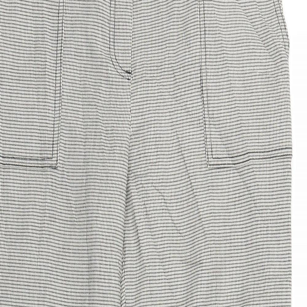Womens UK Size 12 Marks and Spencer Regular Fit  White Trousers