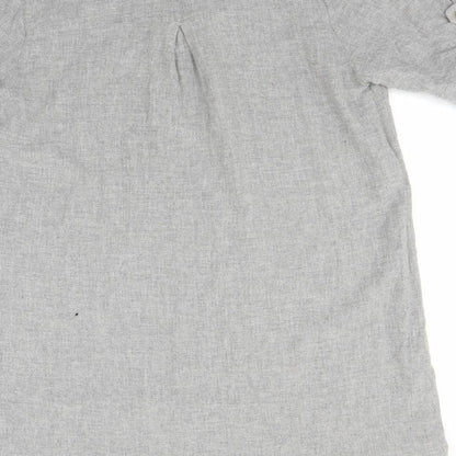 Womens UK Size L Zara Grey Basic Polo
