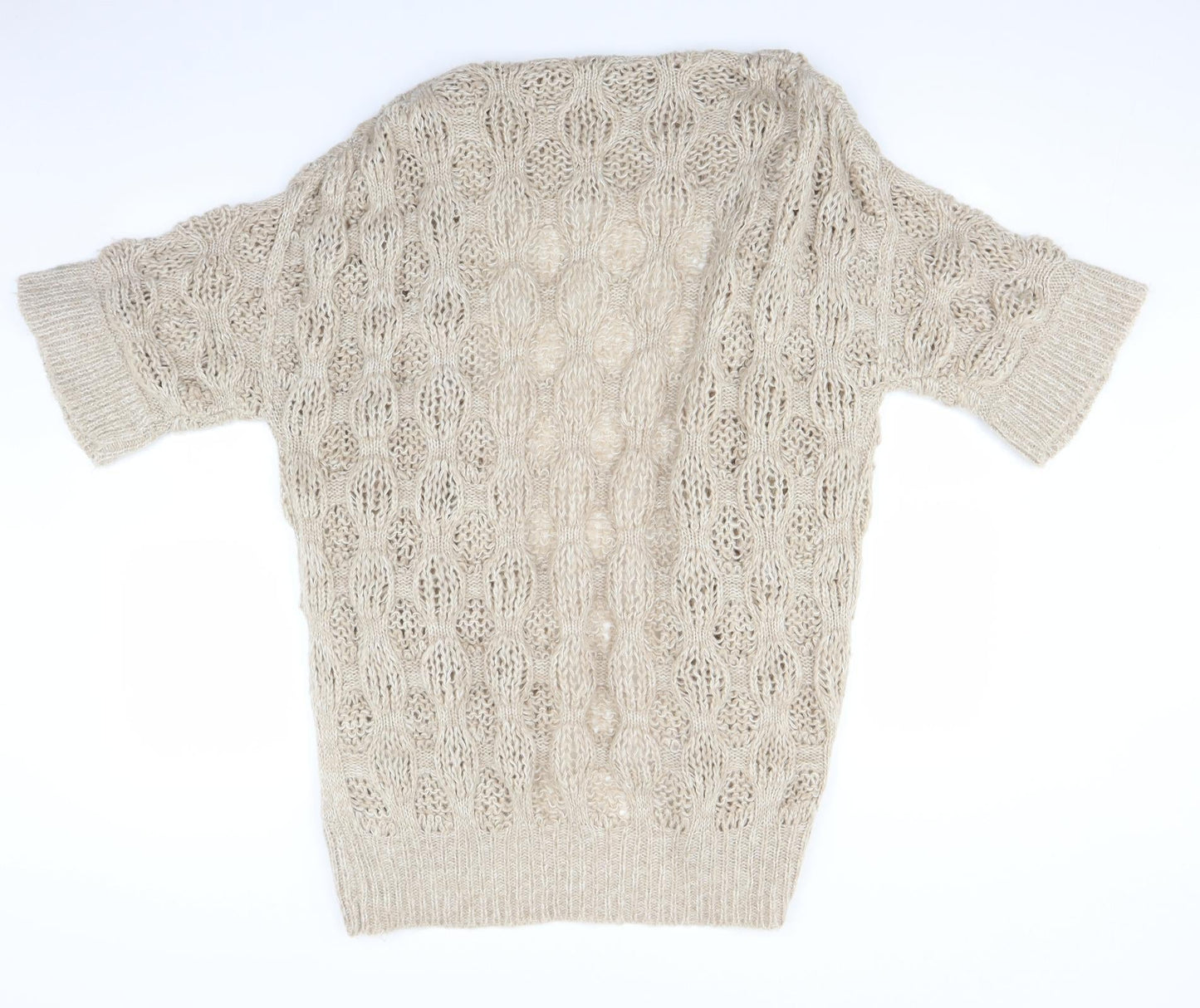 George Womens Brown  Knit Jacket Coatigan Size 12