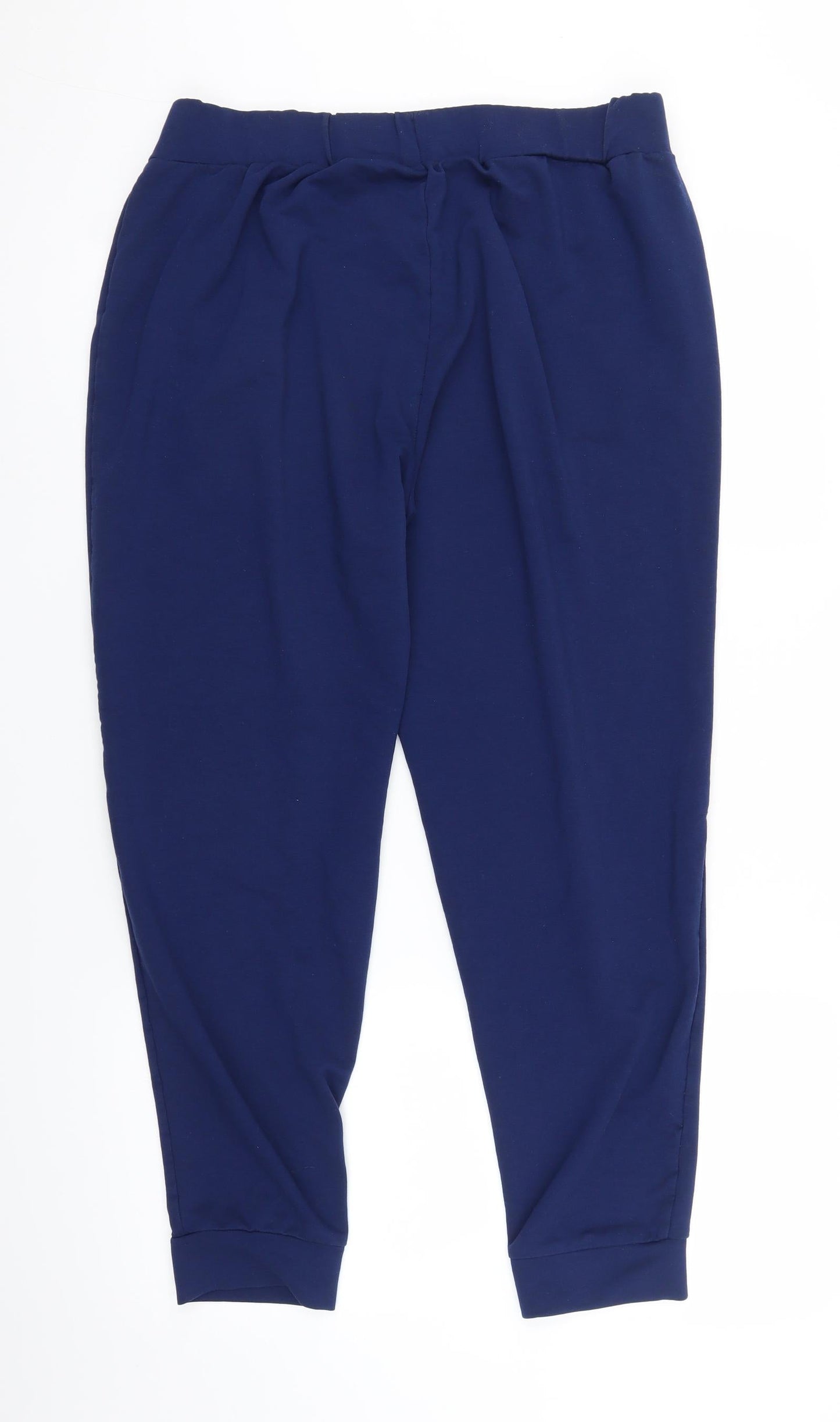 Womens UK Size 14 Preworn Regular Fit  Black Trousers