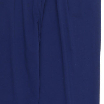 Womens UK Size 14 Preworn Regular Fit  Black Trousers