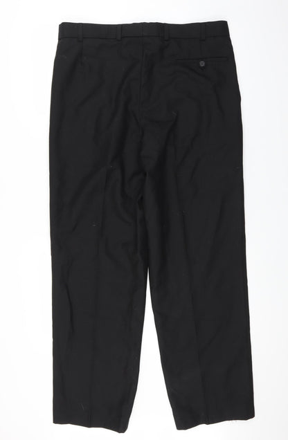 Preworn Mens Black   Trousers  Size 36 in L31 in