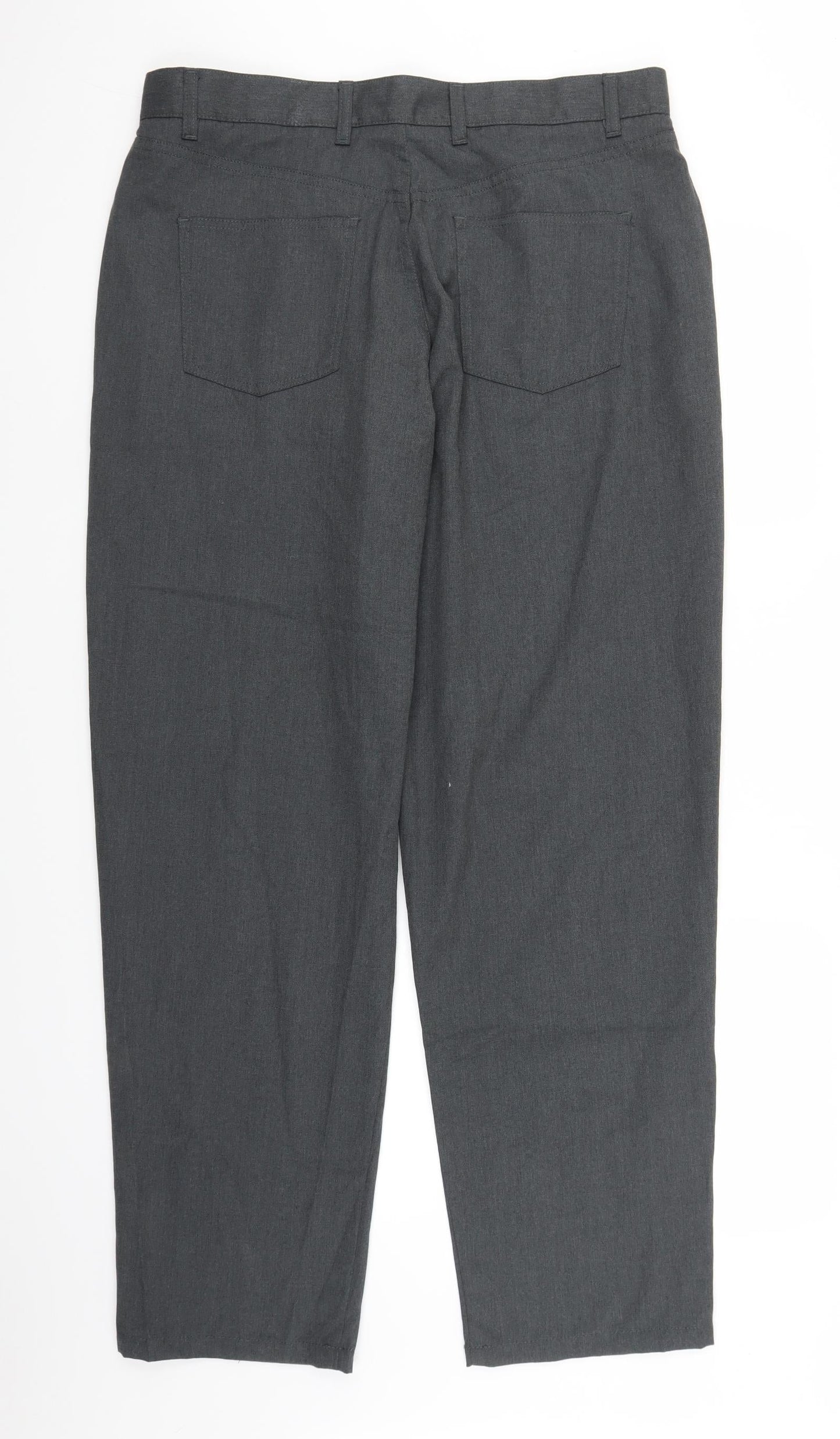 Mens UK Size 32 in Cedar Wood State Regular Fit  Grey Trousers
