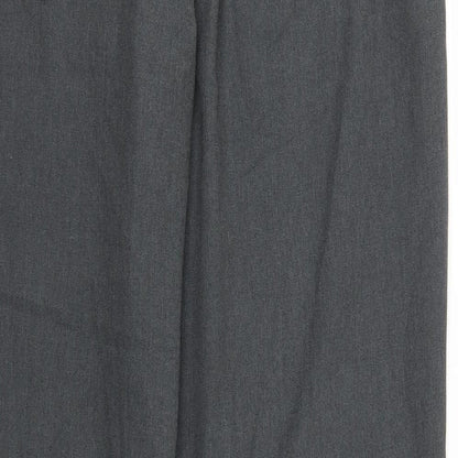 Mens UK Size 32 in Cedar Wood State Regular Fit  Grey Trousers