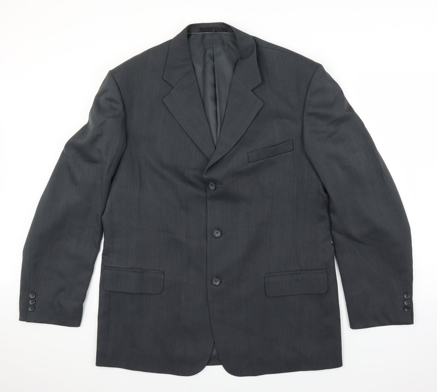 Armando Mens Grey   Jacket Suit Jacket Size 42