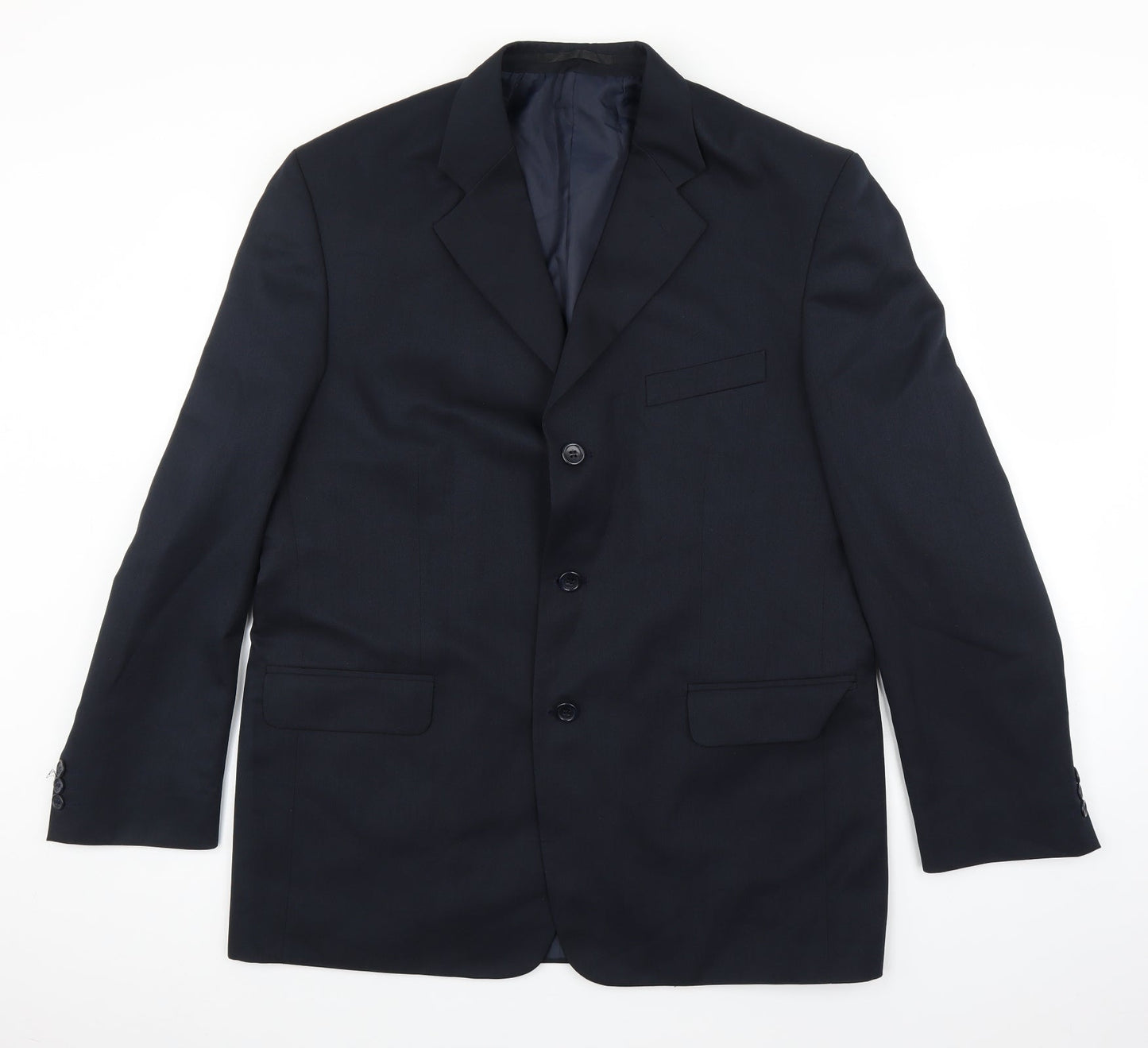 Mens UK Size 42 SAVATINI Regular Blue Suit Jacket