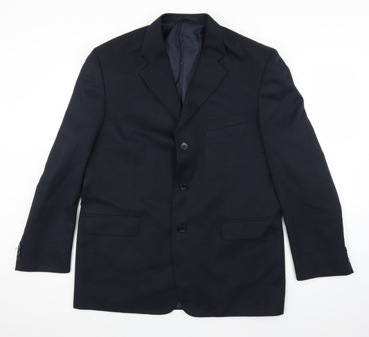 Mens UK Size 42 SAVATINI Regular Blue Suit Jacket