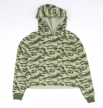 Candy Girls Green Camouflage  Pullover Jumper Size 16 Years