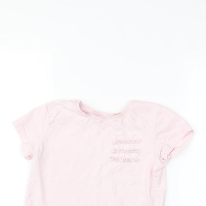 NEXT Girls Pink  Blended Fabric Basic Blouse