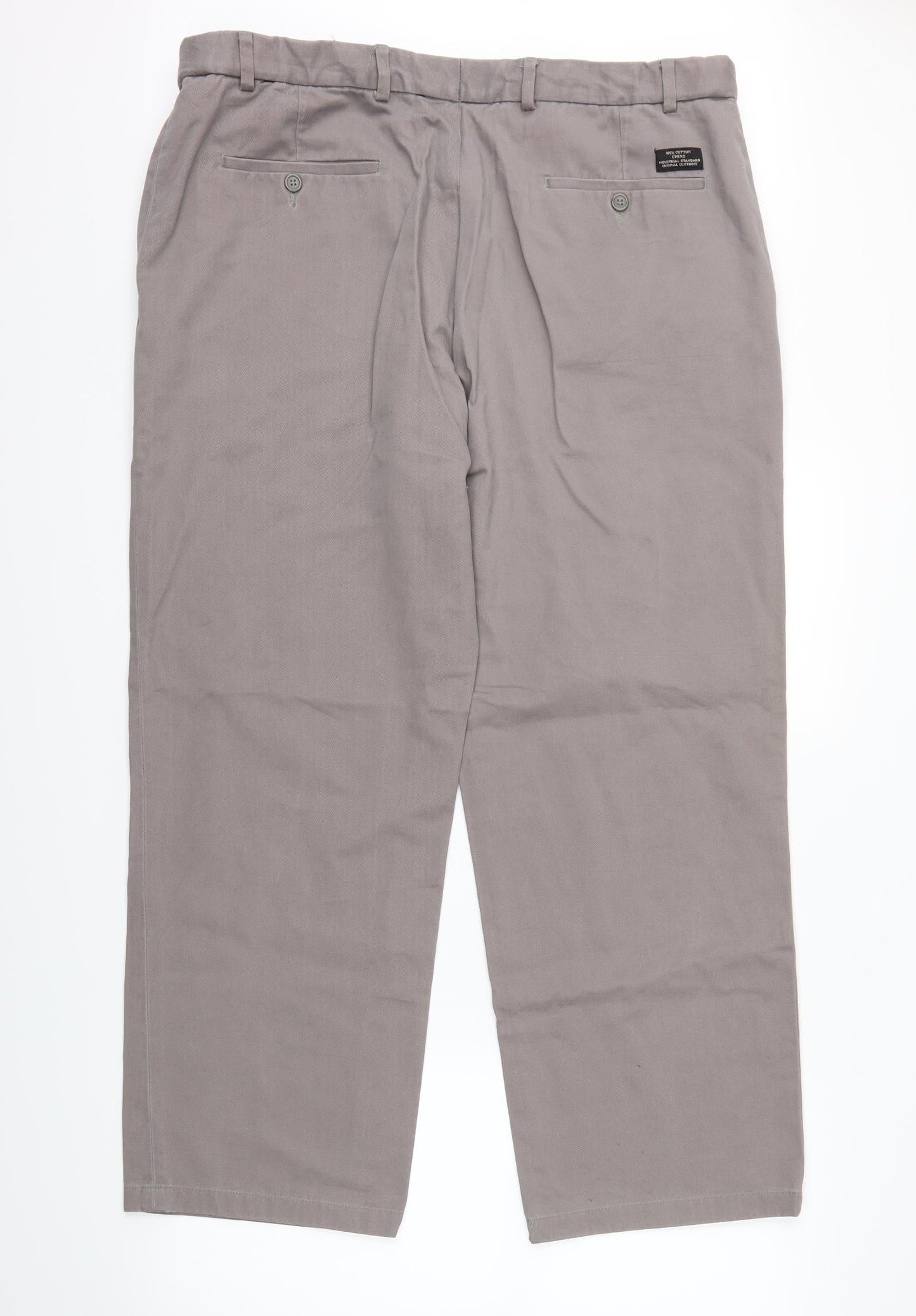Easy Mens Grey   Trousers  Size 40 L28 in