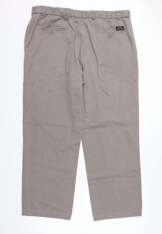Easy Mens Grey   Trousers  Size 40 L28 in