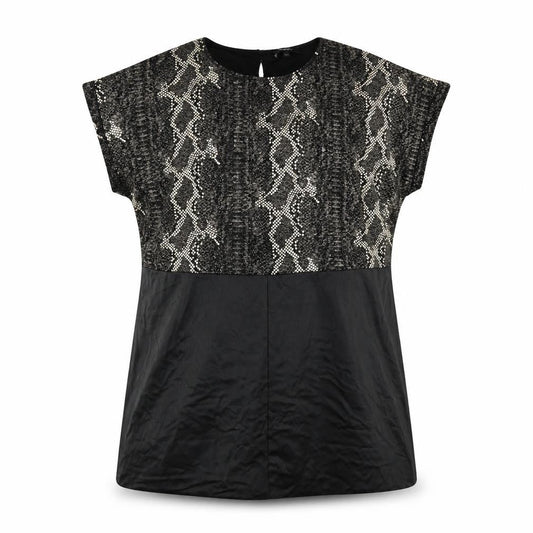 Simply Be Womens Black Animal Print  Shift  Size L