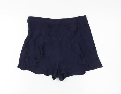 H&M Womens Blue   Hot Pants Shorts Size 34