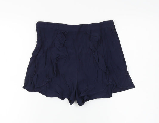 H&M Womens Blue   Hot Pants Shorts Size 34
