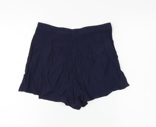 H&M Womens Blue   Hot Pants Shorts Size 34