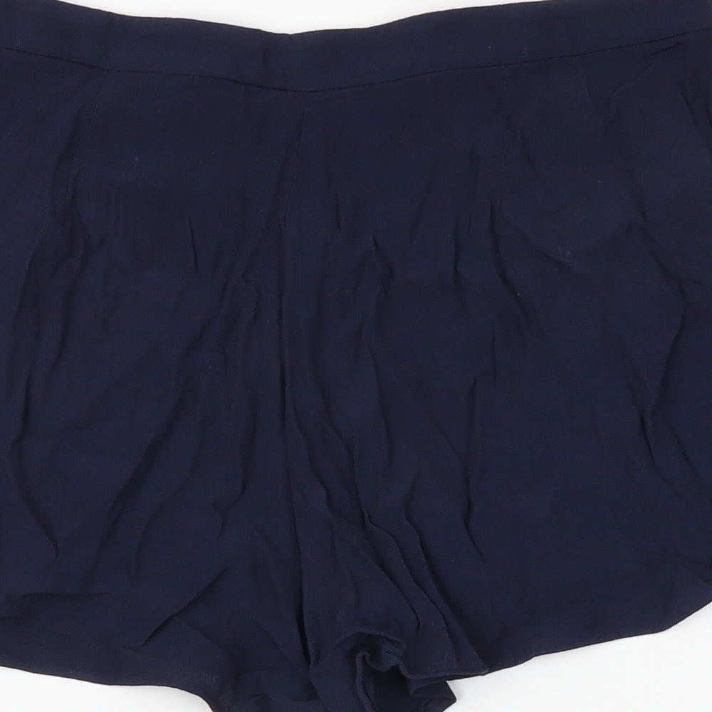 H&M Womens Blue   Hot Pants Shorts Size 34