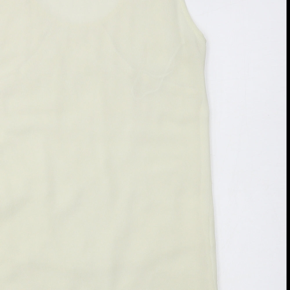 Womens UK Size 12 Matalan Ivory Basic Tank