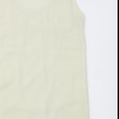 Womens UK Size 12 Matalan Ivory Basic Tank