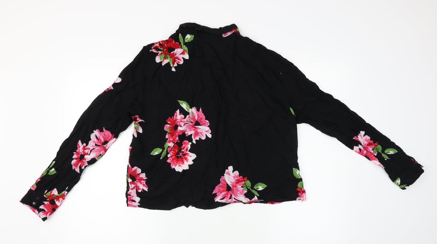 Womens UK Size 40 H&M Black Basic Blouse