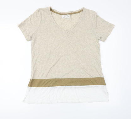 Womens UK Size 14 NEXT Brown Basic T-Shirt