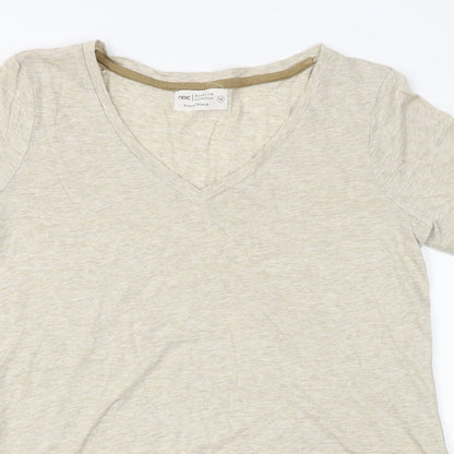Womens UK Size 14 NEXT Brown Basic T-Shirt