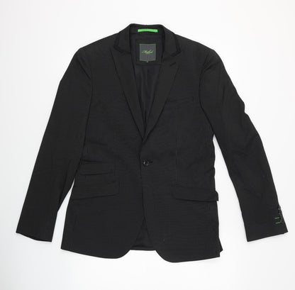 Method Mens Black Striped  Jacket Blazer Size 38