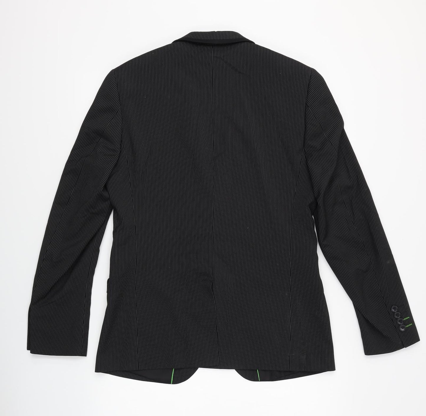 Method Mens Black Striped  Jacket Blazer Size 38